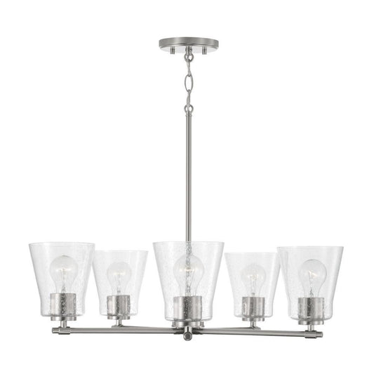 Capital Baker Chandelier Brushed Nickel