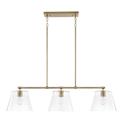 Capital Baker Linear Chandelier Aged Brass