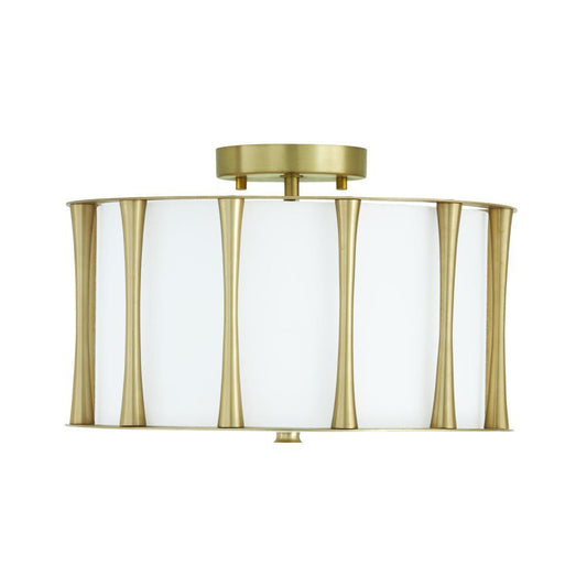 Capital Bodie Semi-Flush Mount, Matte Brass