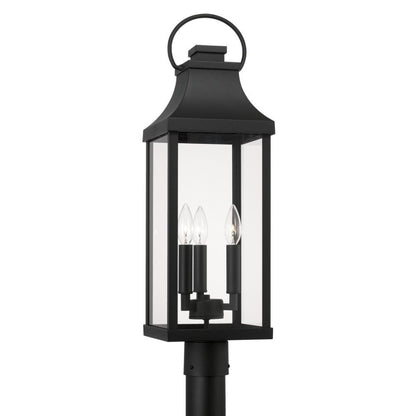 Capital Bradford Outdoor Post Lantern Black