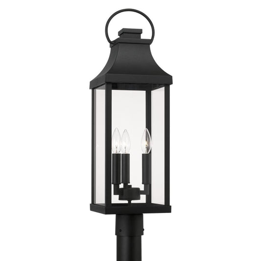 Capital Bradford Outdoor Post Lantern Black