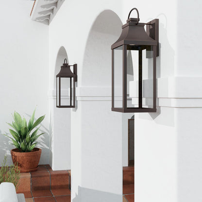 Capital Bradford Outdoor Wall Lantern, Oiled Bronze, 9"W, 1 Light