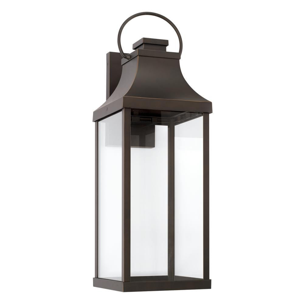 Capital Bradford Outdoor Wall Lantern, Oiled Bronze, 9"W, 1 Light