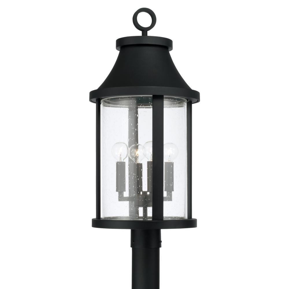 Capital Bridger Outdoor Post Lantern Black