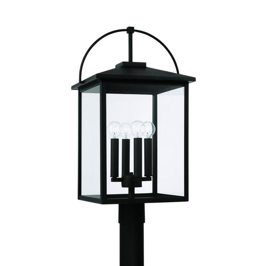 Capital Bryson Outdoor Post Lantern Black