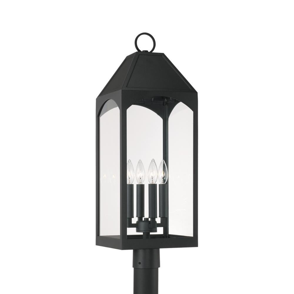 Capital Burton Outdoor Post Lantern Black