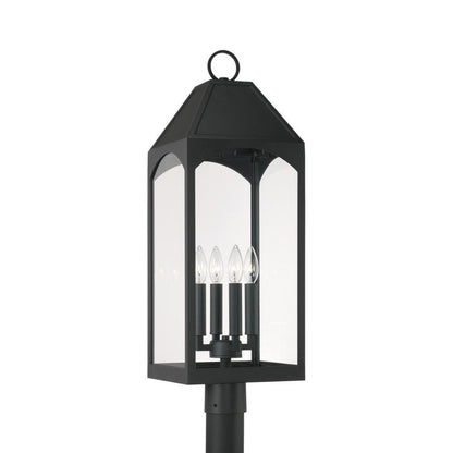 Capital Burton Outdoor Post Lantern Black