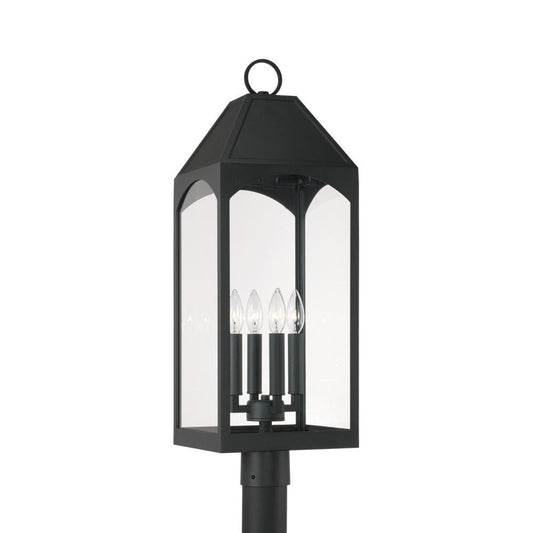 Capital Burton Outdoor Post Lantern Black