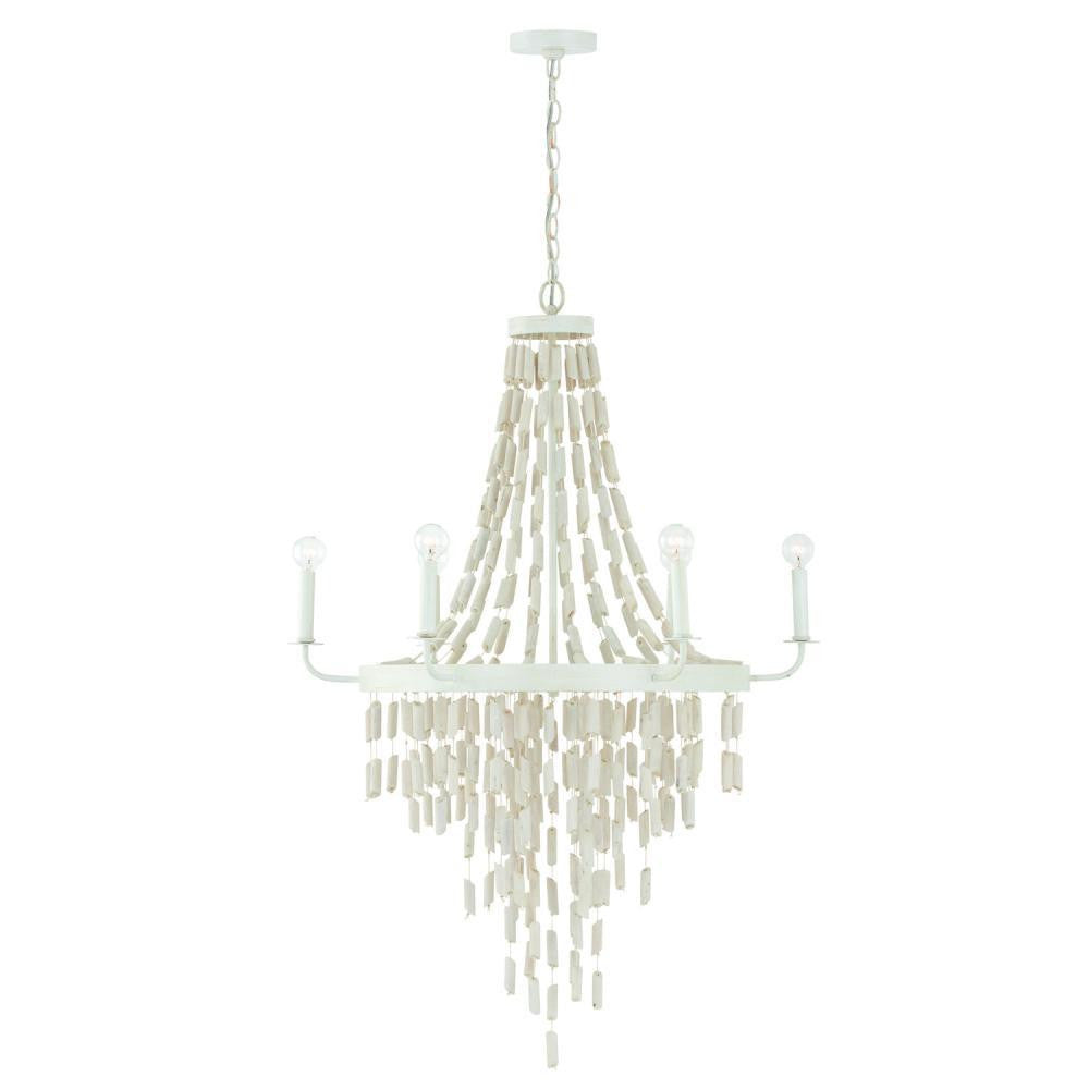 Capital Carissa Chandelier Organic White