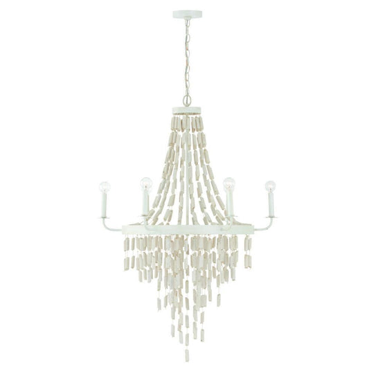 Capital Carissa Chandelier Organic White