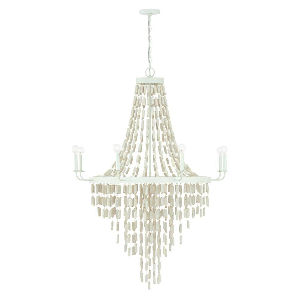 Capital Carissa Chandelier Organic White