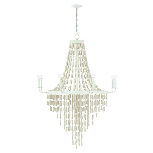 Capital Carissa Chandelier Organic White