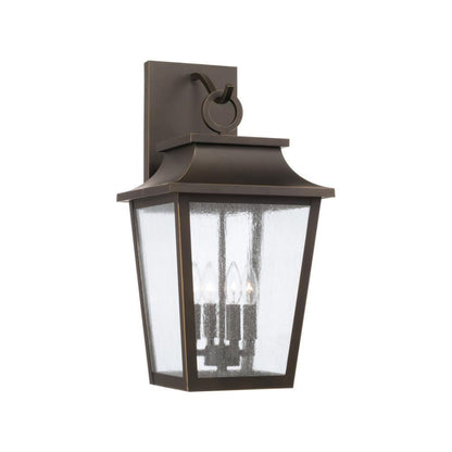 Capital Chandler Outdoor Wall Lantern, Oiled Bronze, 12"W