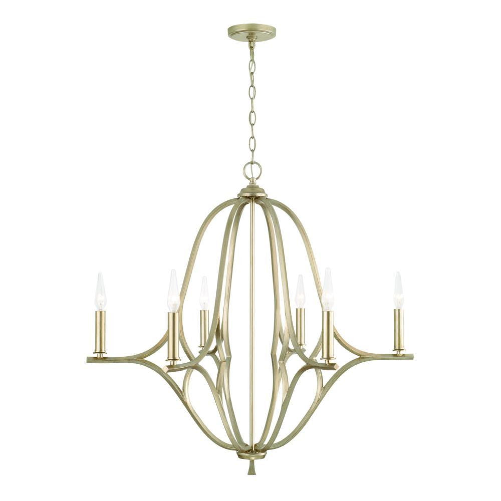 Capital Claire Chandelier Brushed Champagne