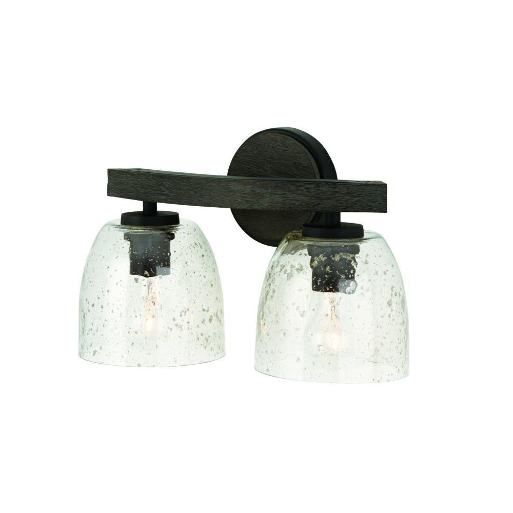 Capital Clive Vanity Light Carbon Grey and Black Iron