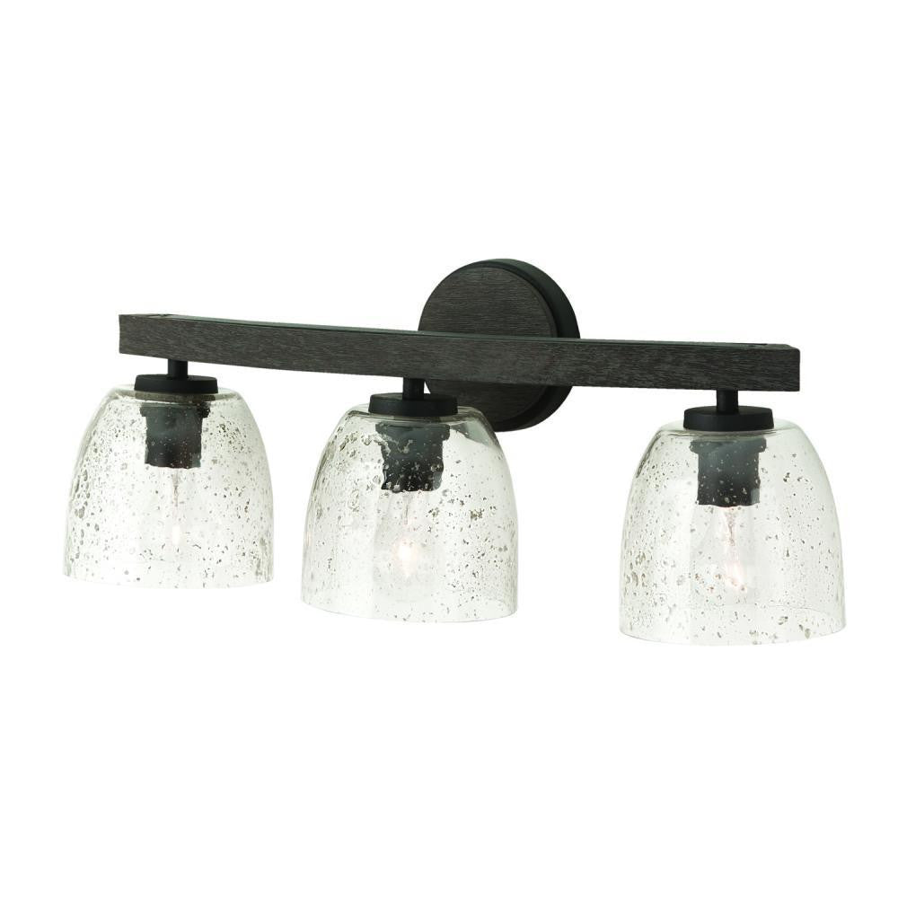 Capital Clive Vanity Light Carbon Grey and Black Iron