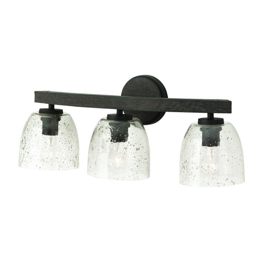 Capital Clive Vanity Light Carbon Grey and Black Iron