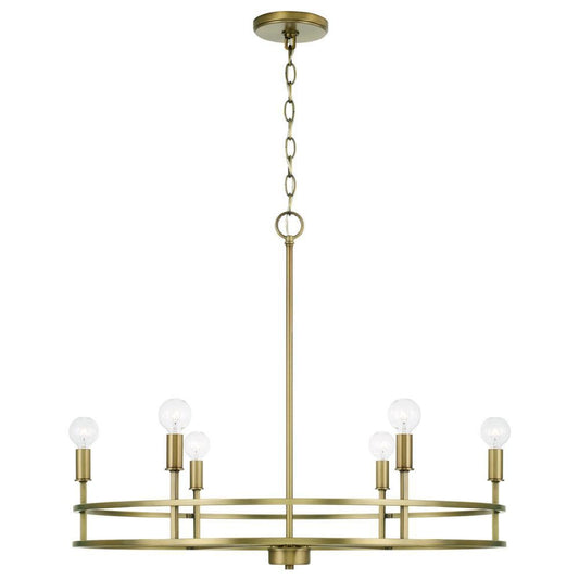 Capital Fuller Chandelier Aged Brass