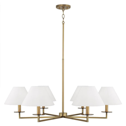 Capital Gilda Chandelier Aged Brass