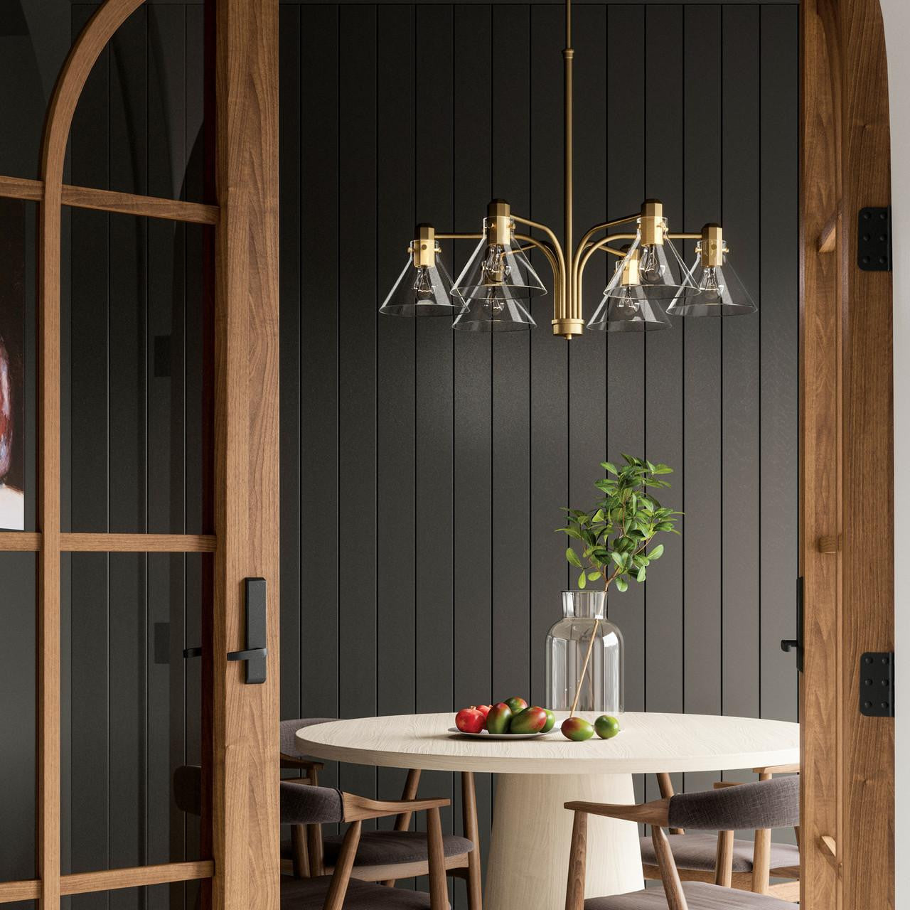Capital Greer Chandelier, Aged Brass, 33"W
