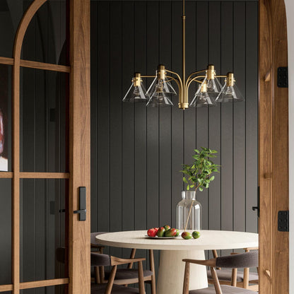 Capital Greer Chandelier, Aged Brass, 33"W