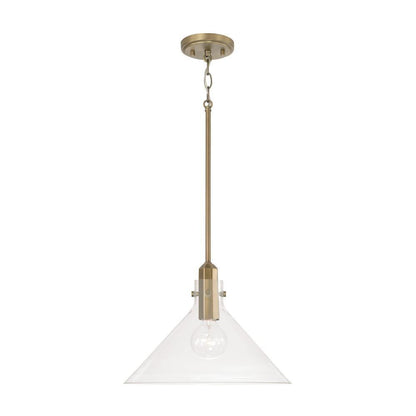 Capital Greer Pendant Aged Brass