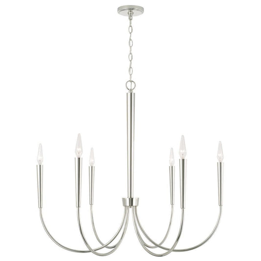 Capital Holden Chandelier Polished Nickel