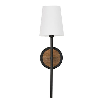 Capital Jonah Sconce Light Wood and Matte Black