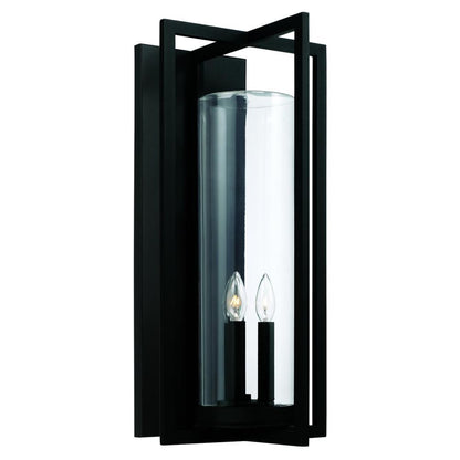 Capital Kent Outdoor Wall Lantern Black