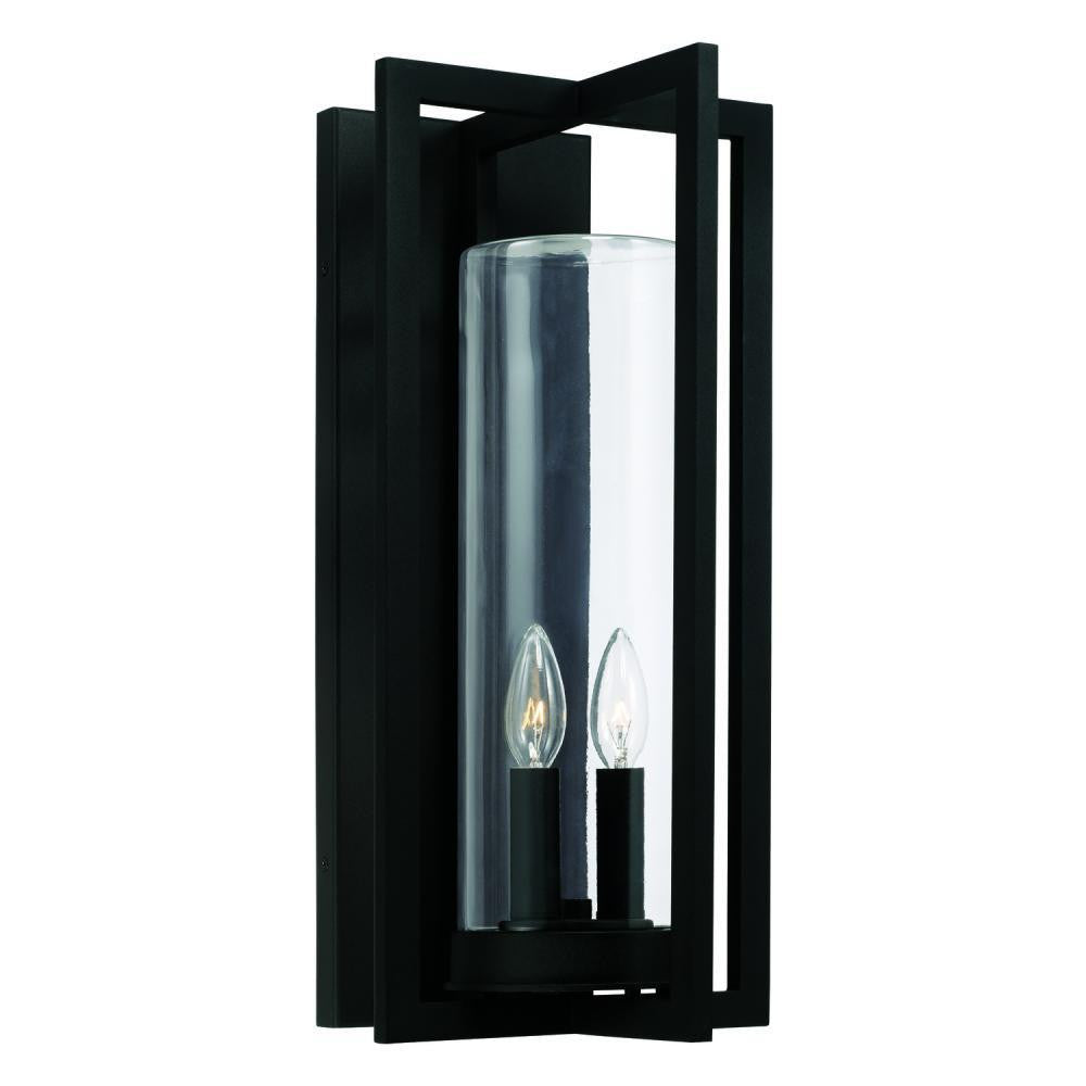 Capital Kent Outdoor Wall Lantern Black