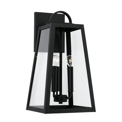 Capital Leighton Outdoor Wall Lantern Black