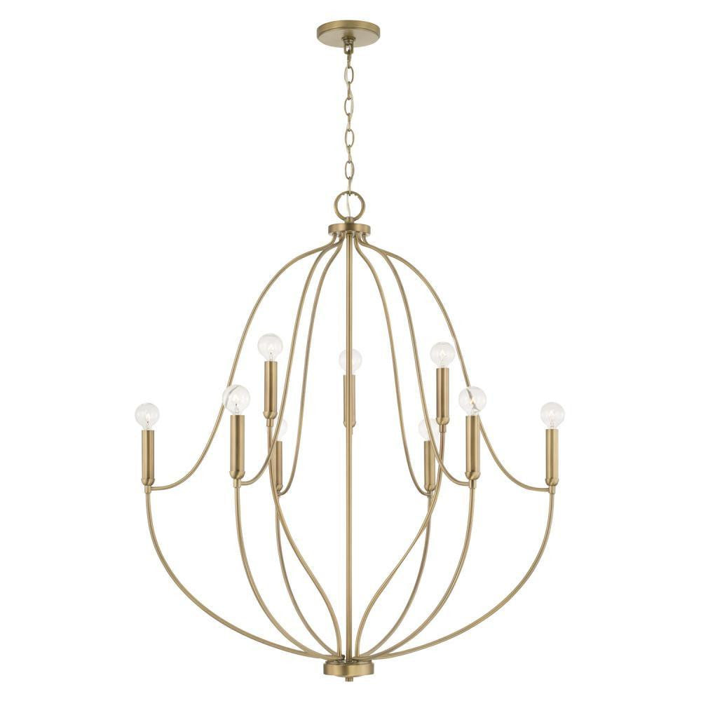Madison 9-Light Chandelier - Matte Black