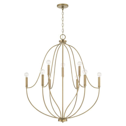 Madison 9-Light Chandelier - Matte Black