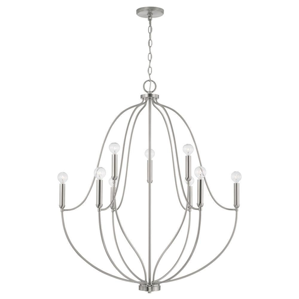 Madison 9-Light Chandelier - Matte Black