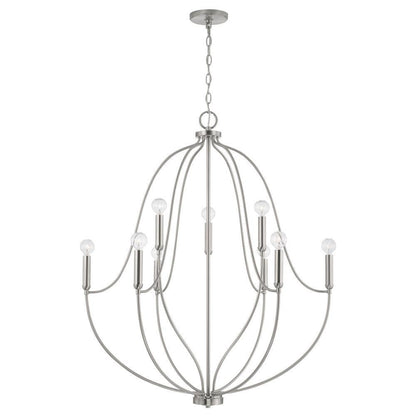 Madison 9-Light Chandelier - Matte Black