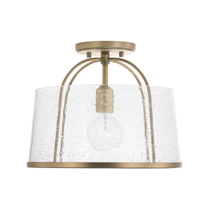 Capital Madison Semi-Flush Mount, Aged Brass