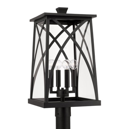 Capital Marshall Outdoor Post Lantern Black