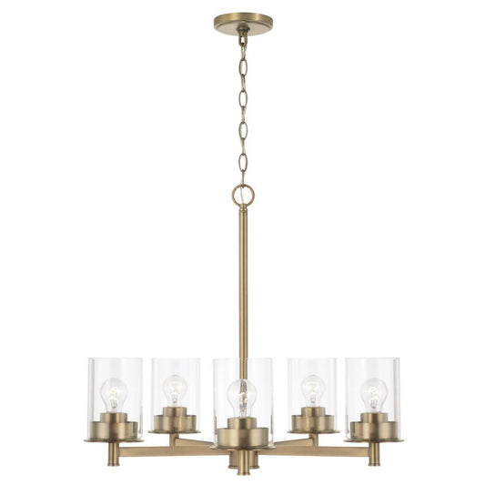 Capital Mason Chandelier Aged Brass