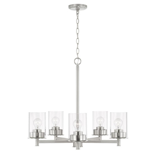 Capital Mason Chandelier Brushed Nickel