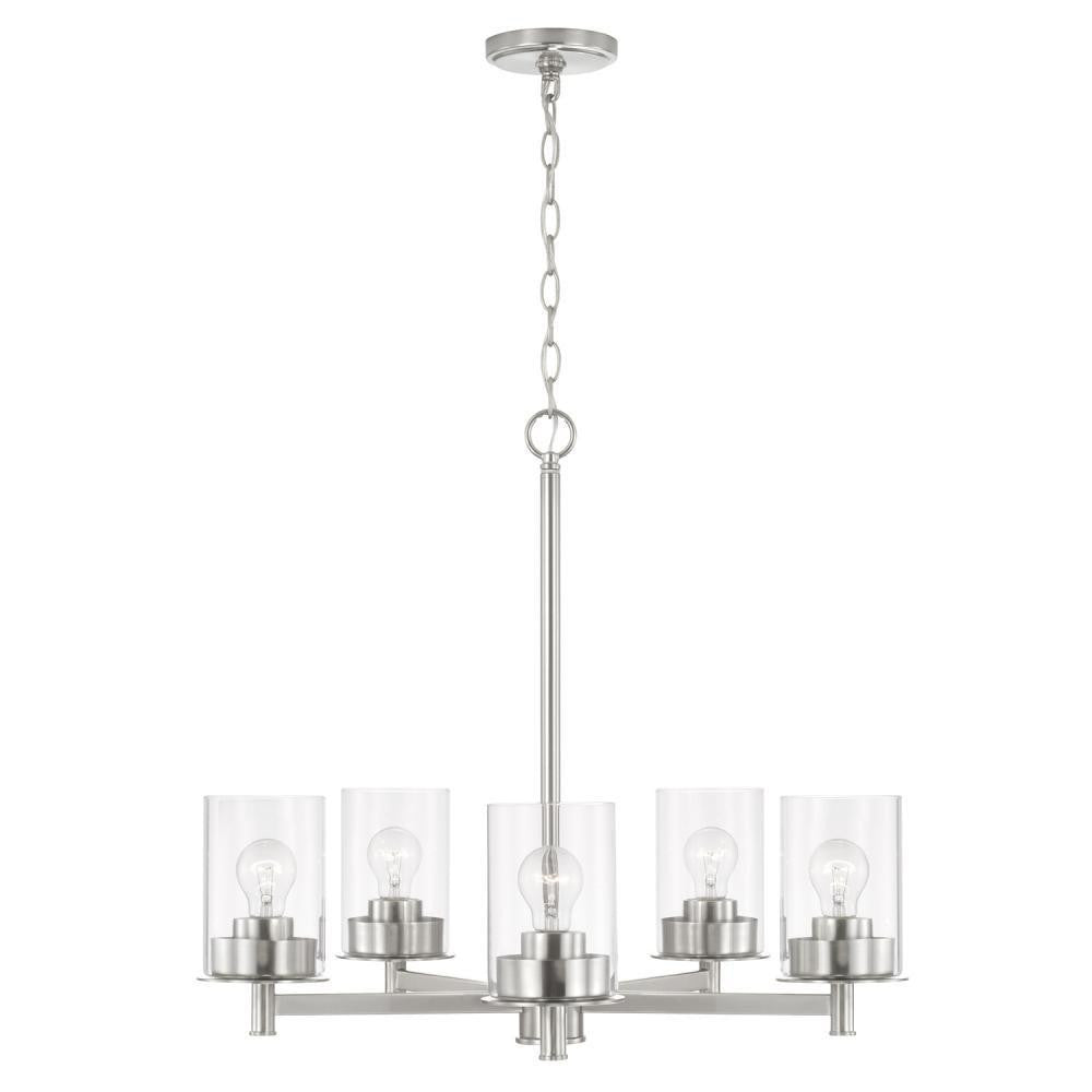 Mason 5-Light Chandelier - Brushed Nickel
