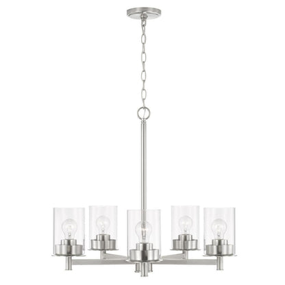 Mason 5-Light Chandelier - Brushed Nickel