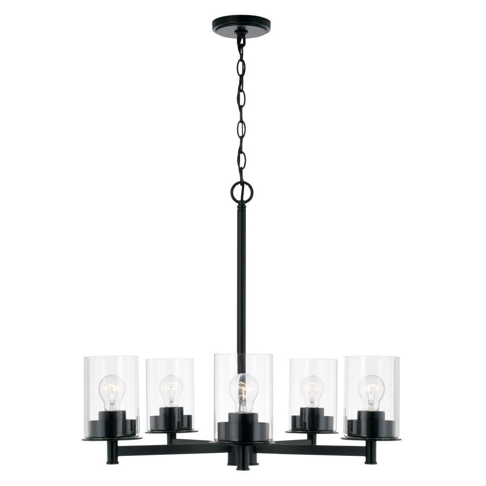Capital Mason Chandelier Matte Black