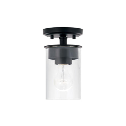 Mason Semi-Flush Mount - Matte Black