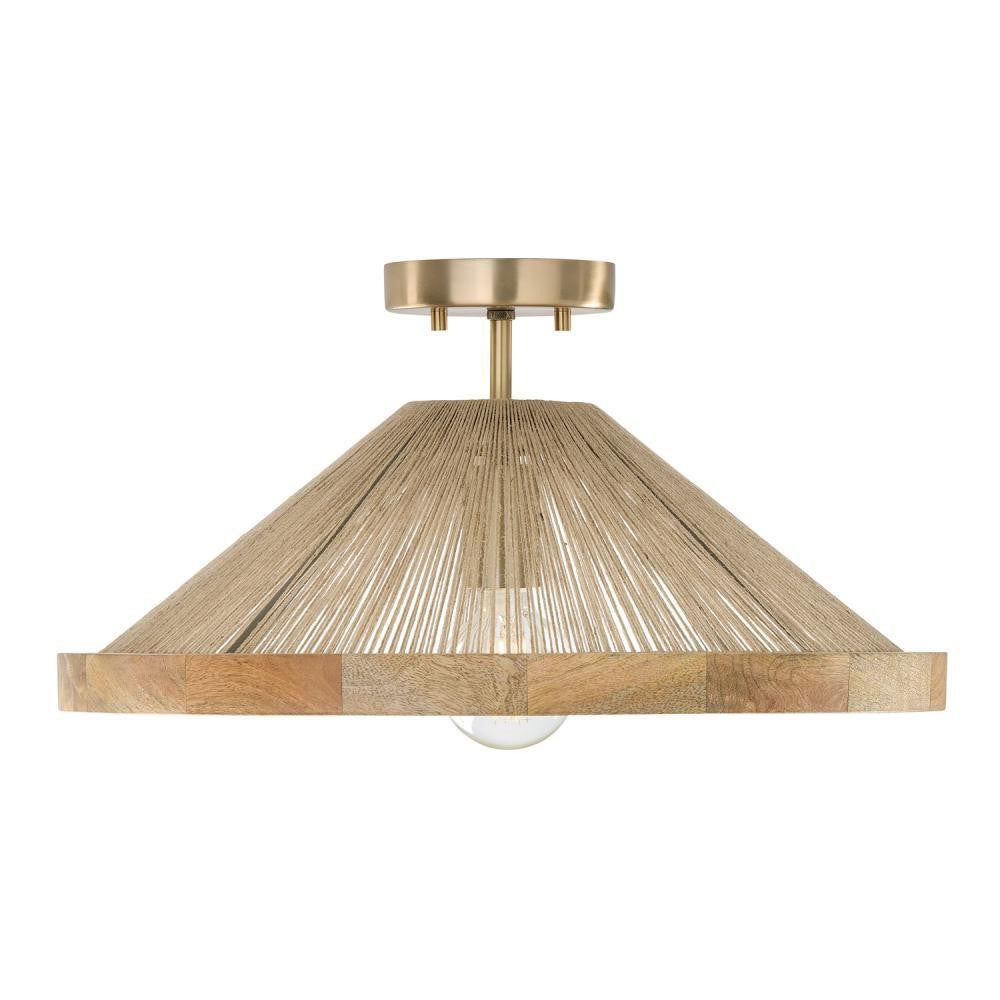 Capital Maya Semi-Flush Mount Matte Brass