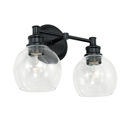 Capital Mid Century Vanity Light Matte Black
