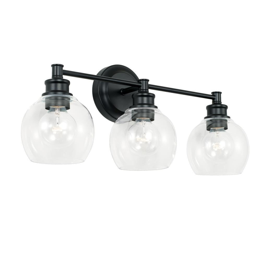 Capital Mid Century Vanity Light Matte Black