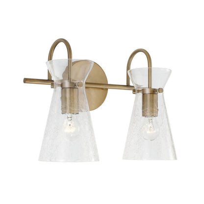 Capital Mila Vanity Light Aged Brass
