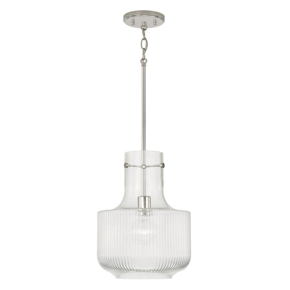Nyla Pendant - Polished Nickel
