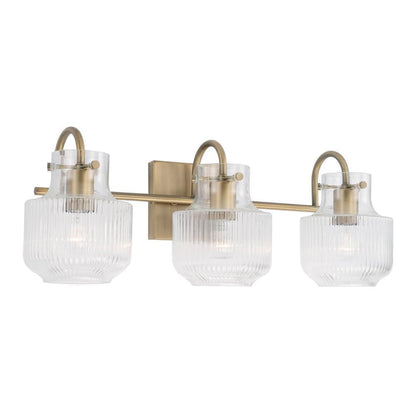 Nyla 3-Light Vanity - Aged Brass