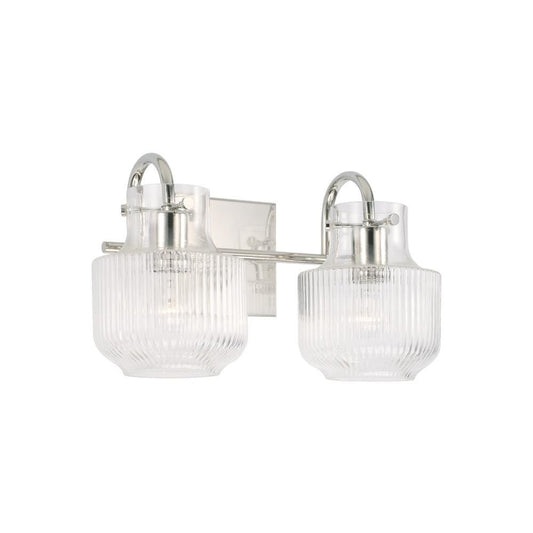 Nyla 2-Light Vanity - Polished Nickel